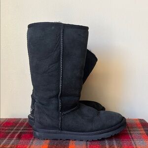 UGG Classic Black Suede Boots